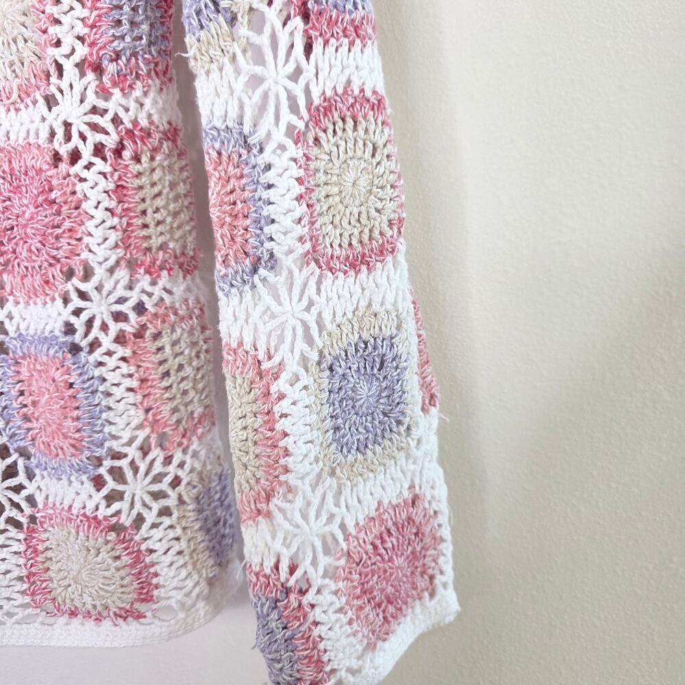 Appleseed’s Grannycore Crochet Patchwork Cardigan… - image 7